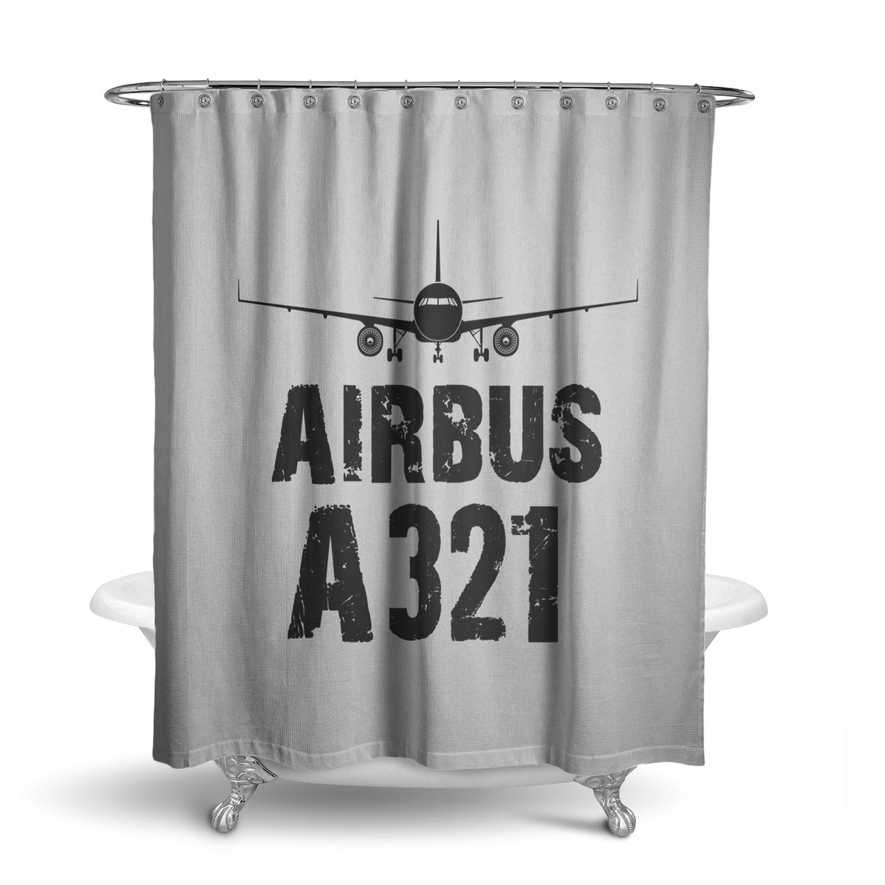 Airbus A321 & Plane Designed Shower Curtains