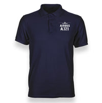 Thumbnail for Airbus A321 & Plane Designed Polo T-Shirts