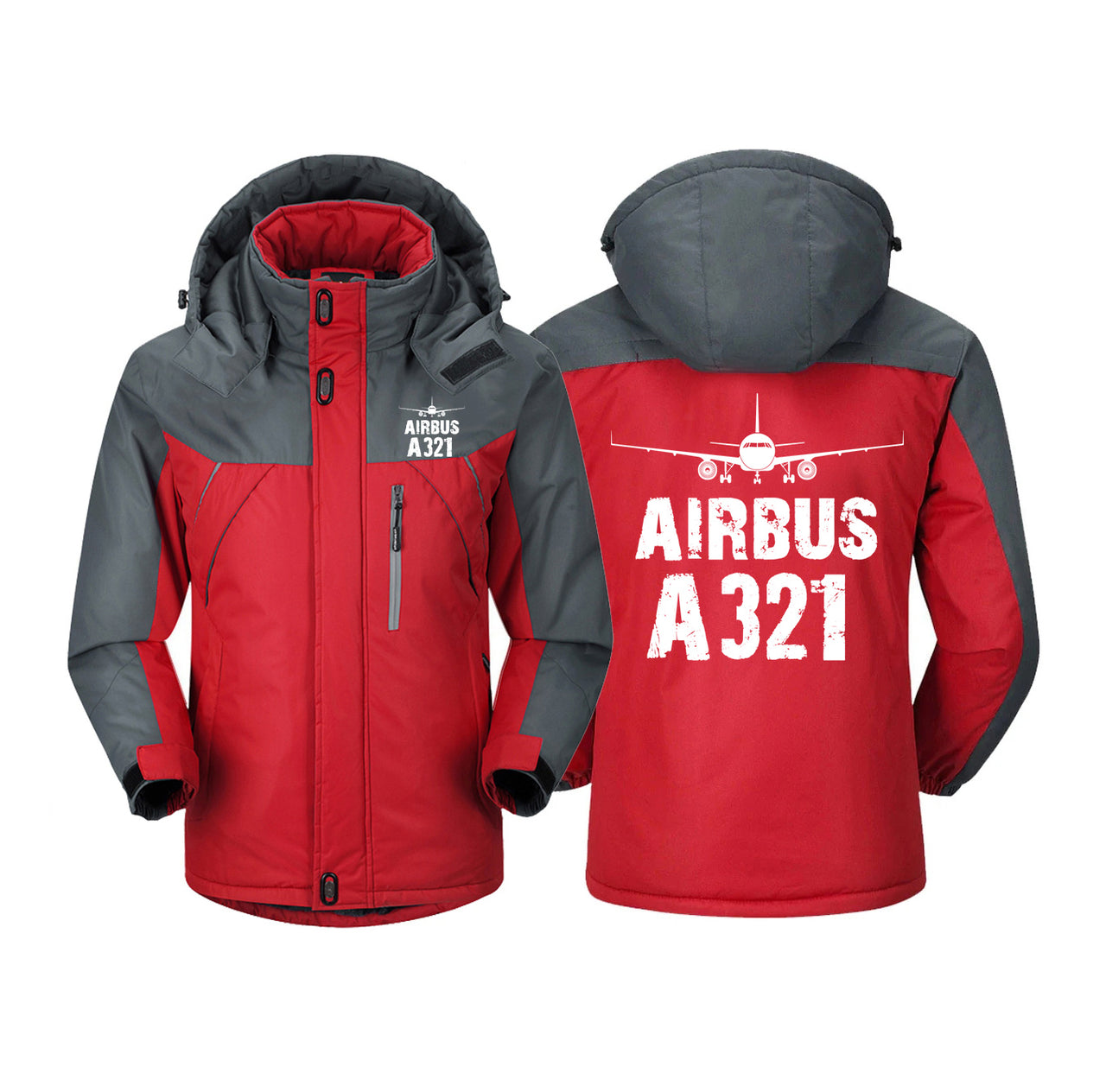 Airbus A321 & Plane Designed Thick Winter Jackets