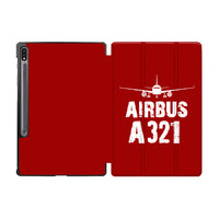 Thumbnail for Airbus A321 & Plane Designed Samsung Tablet Cases
