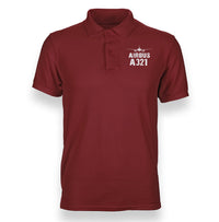 Thumbnail for Airbus A321 & Plane Designed Polo T-Shirts