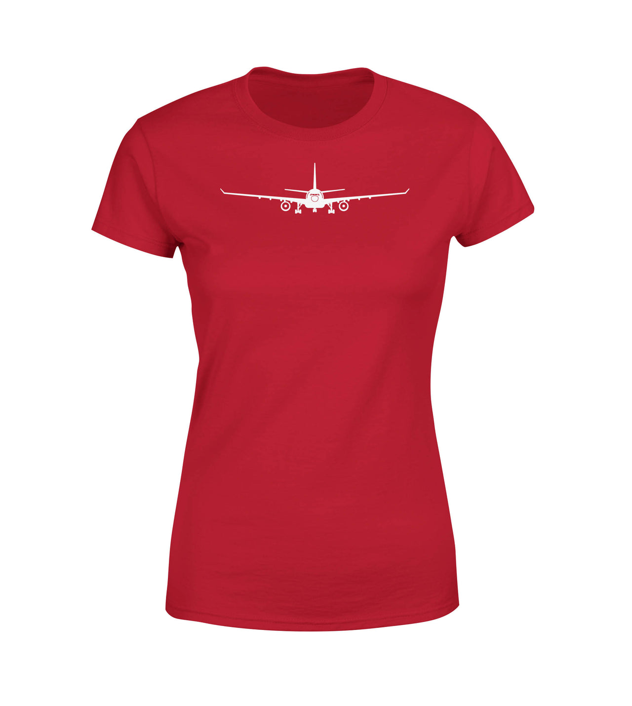 Airbus A330 Silhouette Designed Women T-Shirts