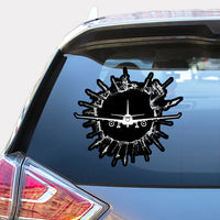 Thumbnail for Airbus A330 Silhouette Designed Car Sticker