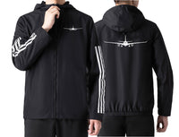 Thumbnail for Airbus A330 Silhouette Designed Windbreaker Jackets
