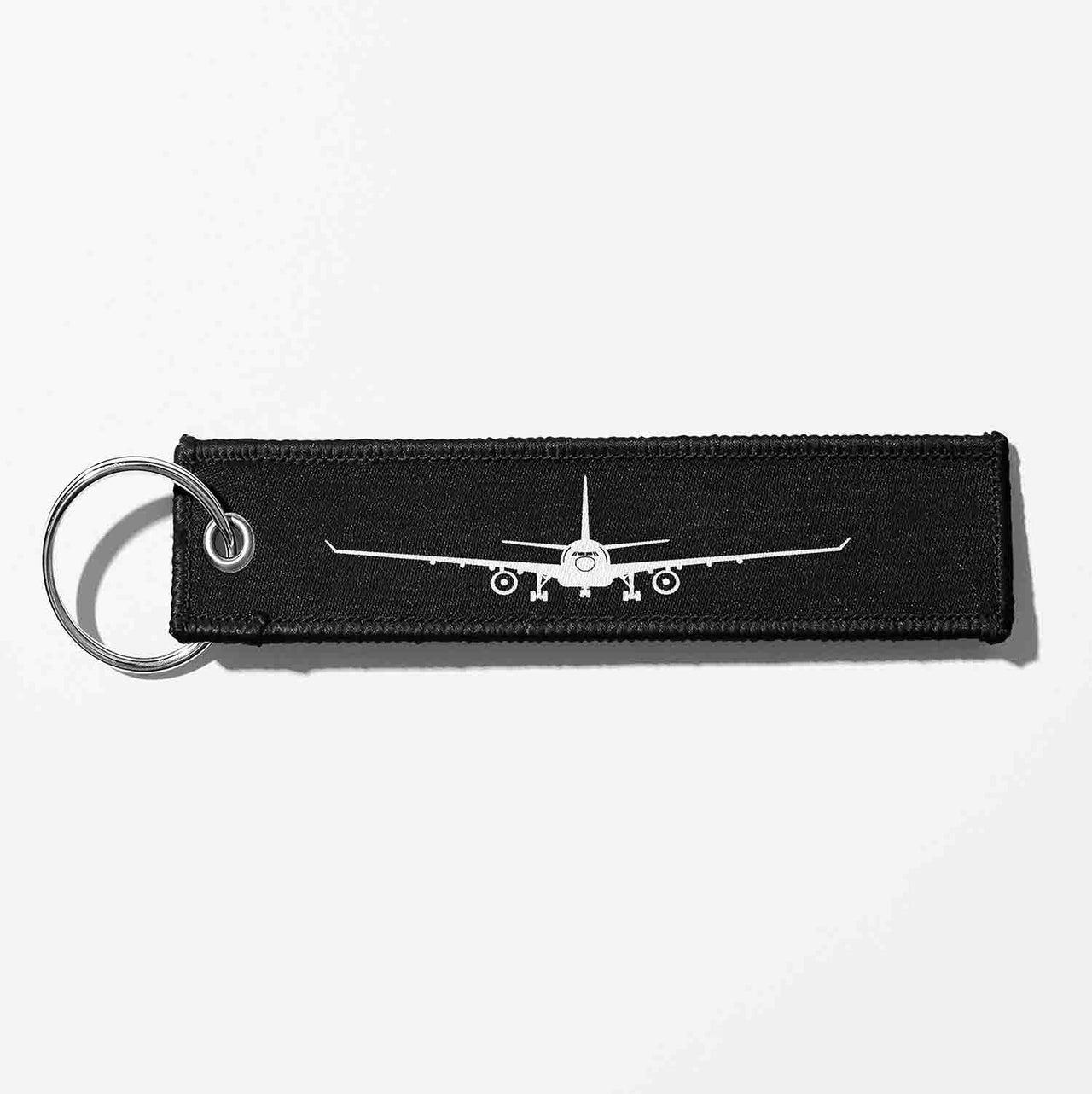 Airbus A330 Silhouette Designed Key Chains