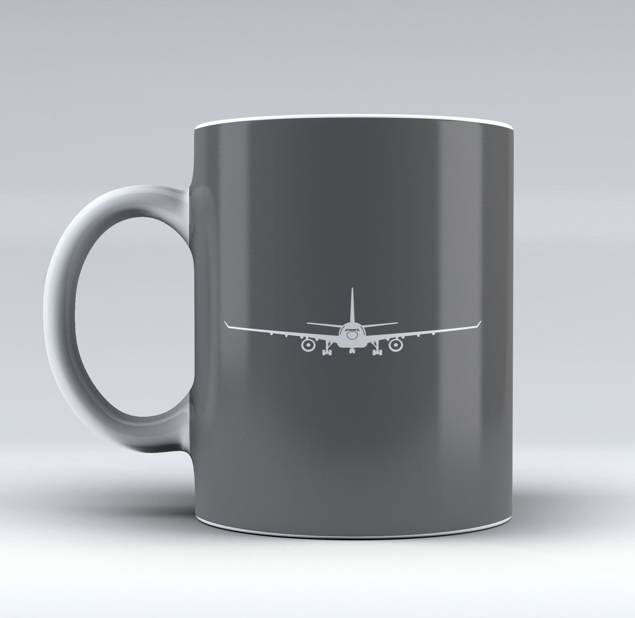Airbus A330 Silhouette Designed Mugs