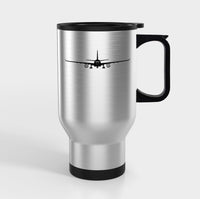 Thumbnail for Airbus A330 Silhouette Designed Travel Mugs (With Holder)