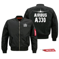 Thumbnail for Airbus A330 Silhouette & Designed Pilot Jackets (Customizable)