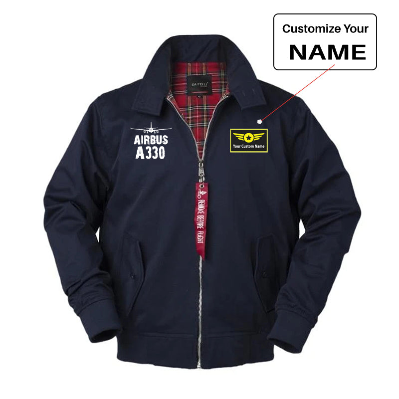 Airbus A330 & Plane Designed Vintage Style Jackets