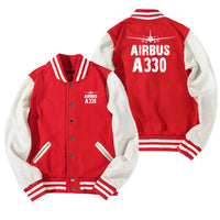 Thumbnail for Airbus A330 & Plane Designed Baseball Style Jackets