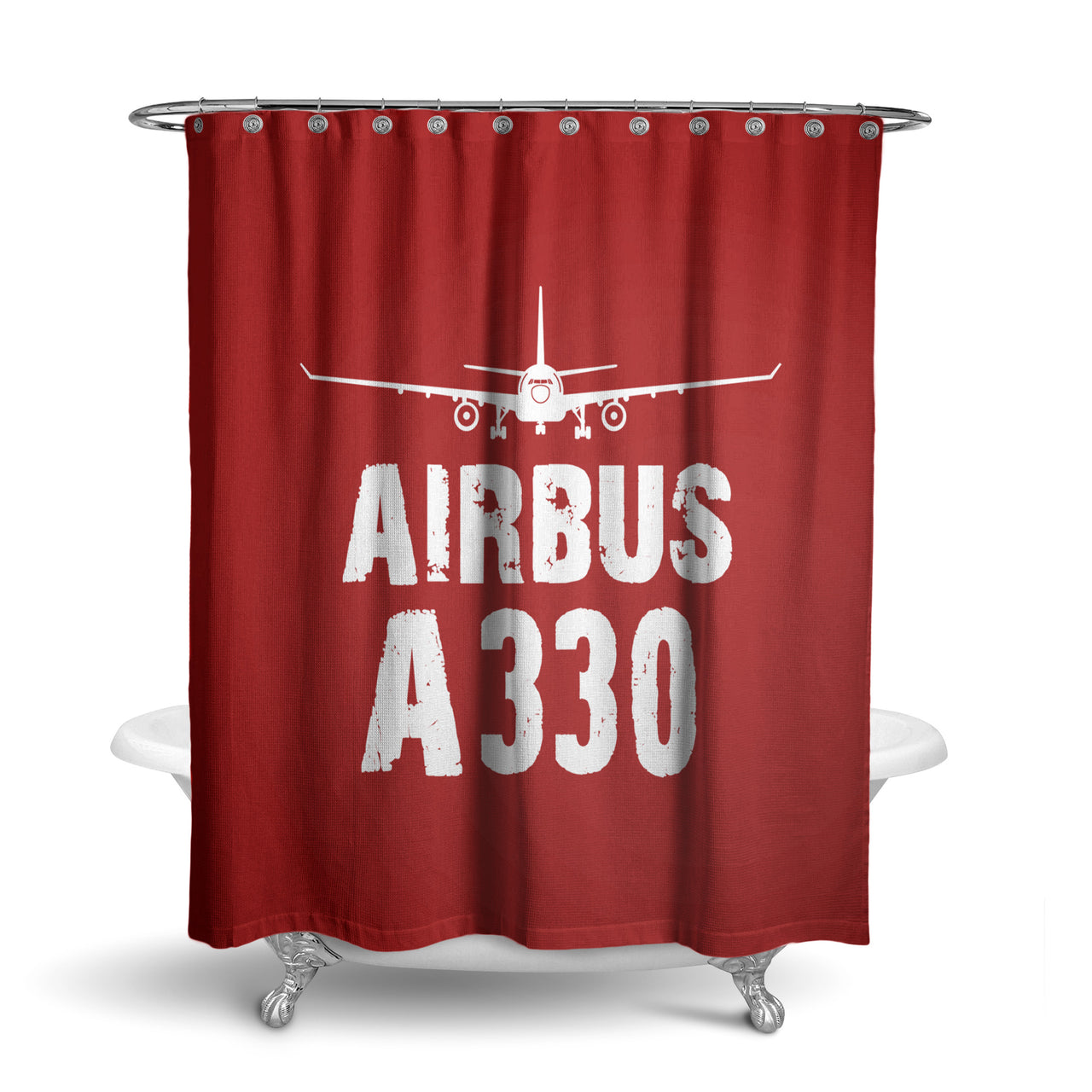 Airbus A330 & Plane Designed Shower Curtains