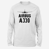 Thumbnail for Airbus A330 & Plane Designed Long-Sleeve T-Shirts