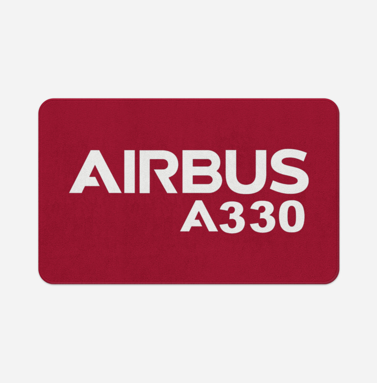 Airbus A330 & Text Designed Bath Mats