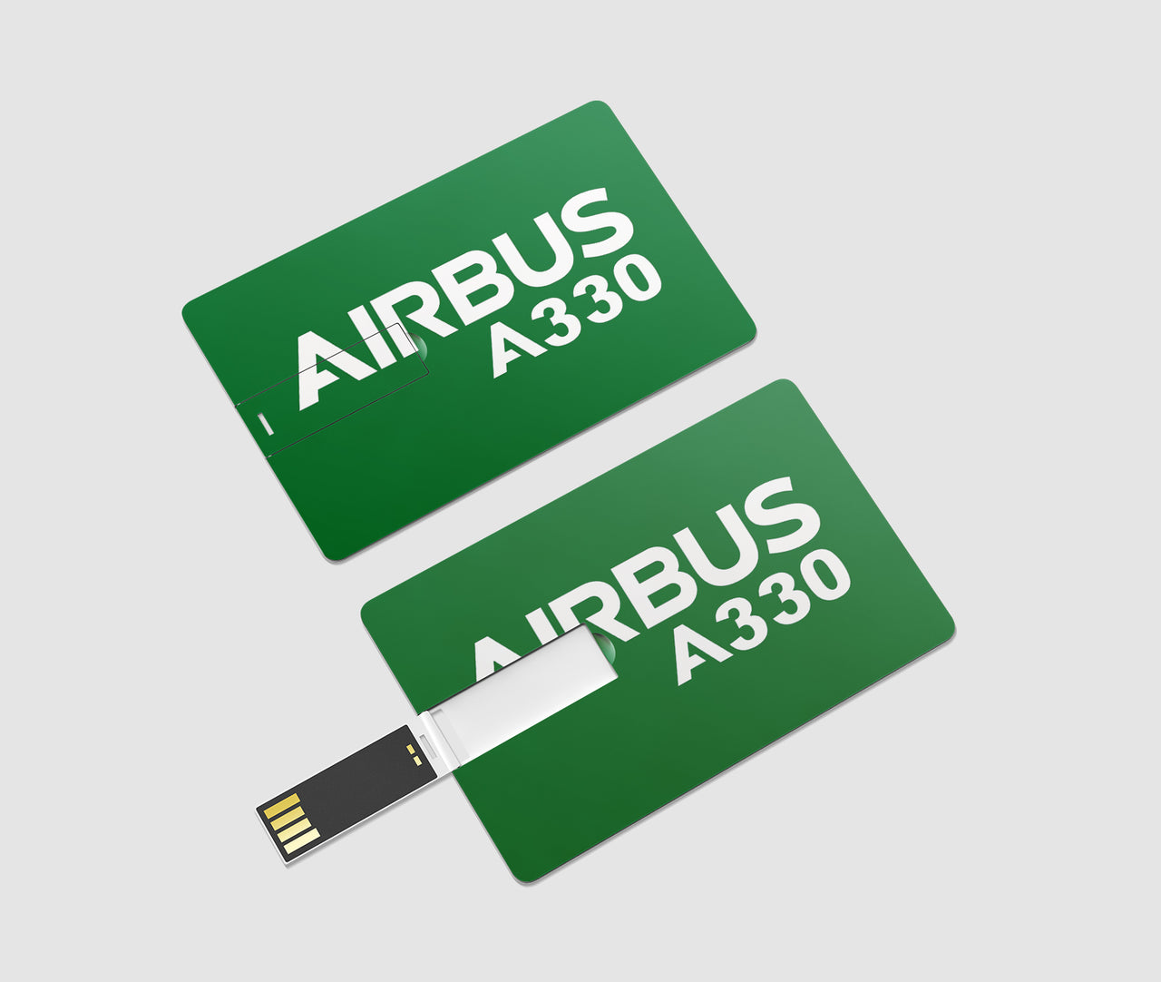 Airbus A330 & Text Designed USB Cards