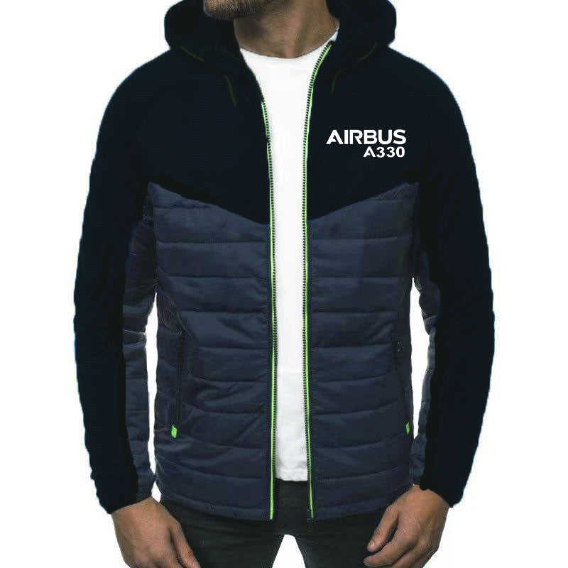 Airbus A330 & Text Designed Sportive Jackets