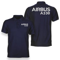 Thumbnail for Airbus A330 & Text Designed Double Side Polo T-Shirts