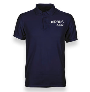 Airbus A330 & Text Designed Polo T-Shirts