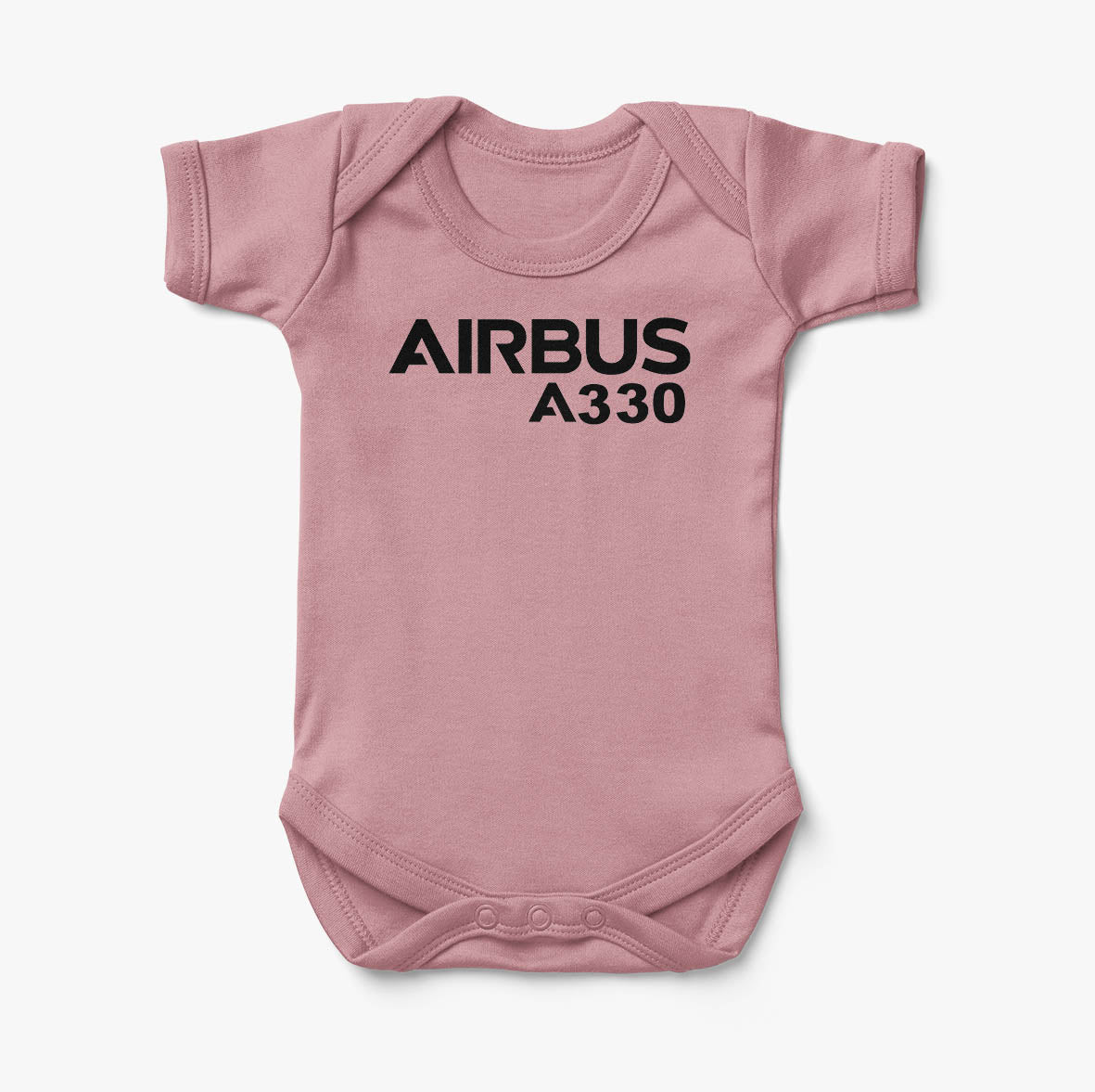 Airbus A330 & Text Designed Baby Bodysuits
