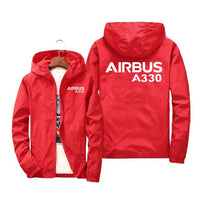 Thumbnail for Airbus A330 & Text Designed Windbreaker Jackets