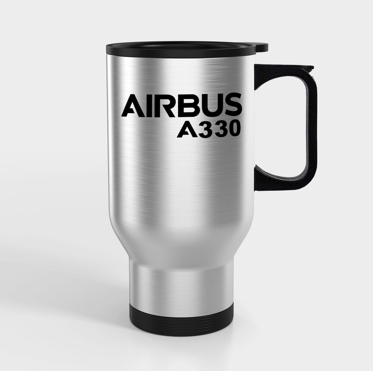 Airbus A330 & Text Designed Travel Mugs (With Holder)