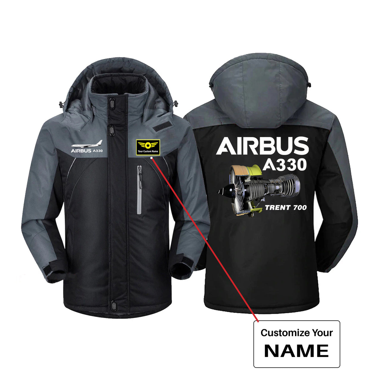 Airbus A330 & Trent 700 Engine Designed Thick Winter Jackets