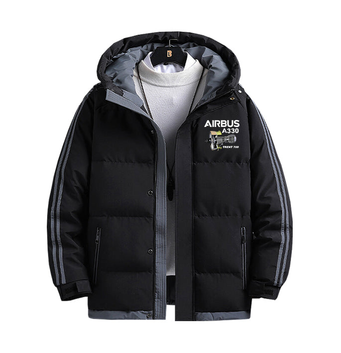Airbus A330 & Trent 700 Engine Designed Thick Fashion Jackets