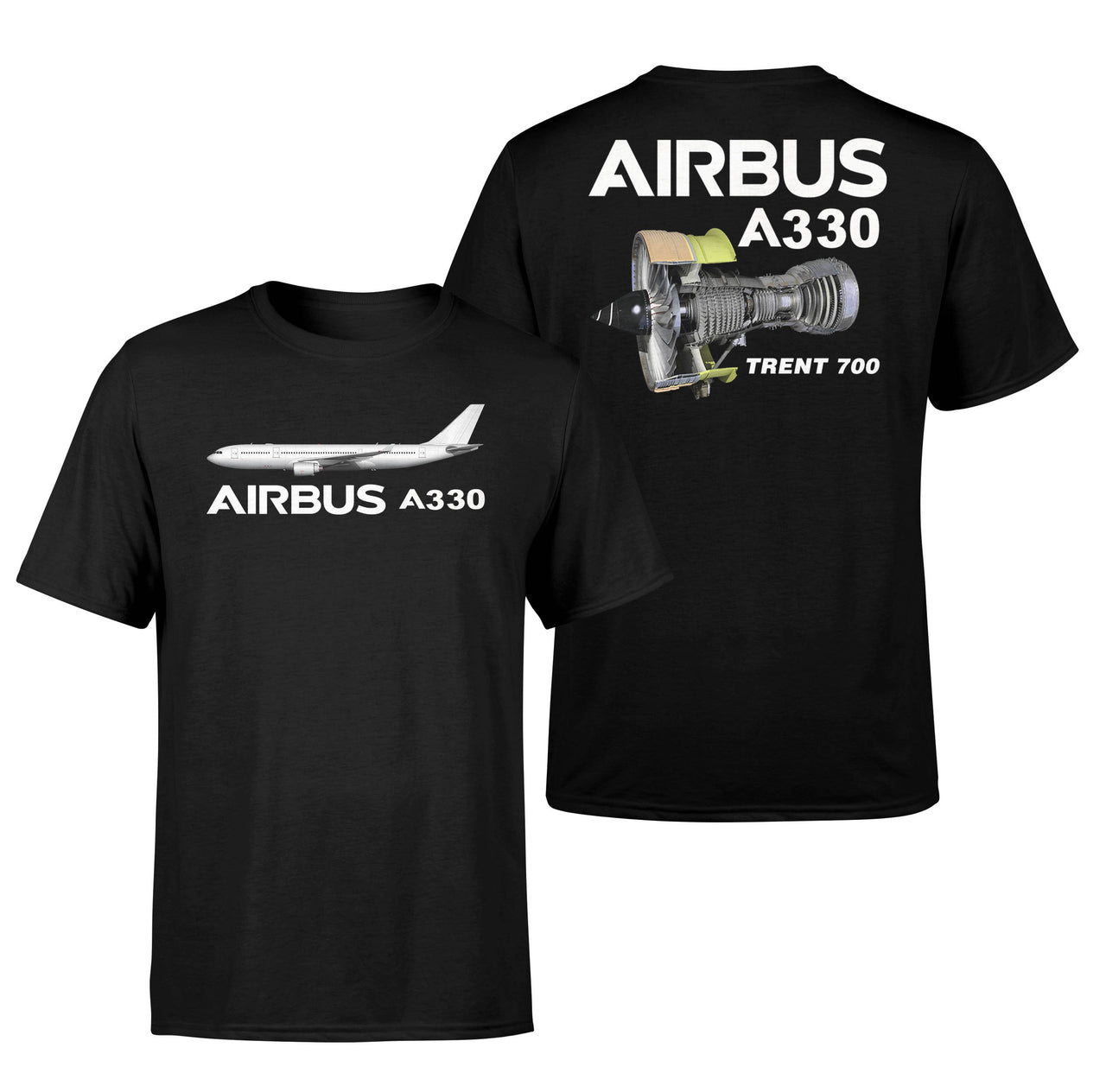 Airbus A330 & Trent 700 Engine Designed Double-Side T-Shirts
