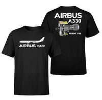 Thumbnail for Airbus A330 & Trent 700 Engine Designed Double-Side T-Shirts