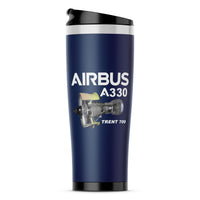 Thumbnail for Airbus A330 & Trent 700 Engine Designed Stainless Steel Travel Mugs