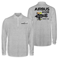 Thumbnail for Airbus A330 & Trent 700 Engine Designed Long Sleeve Polo T-Shirts (Double-Side)