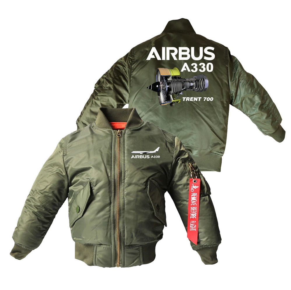 Airbus A330 & Trent 700 Engine Designed Children Bomber Jackets