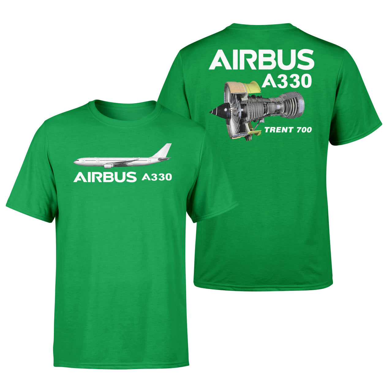Airbus A330 & Trent 700 Engine Designed Double-Side T-Shirts