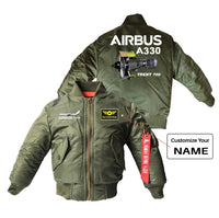 Thumbnail for Airbus A330 & Trent 700 Engine Designed Children Bomber Jackets