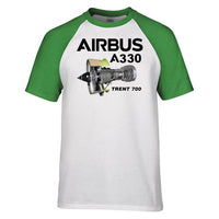 Thumbnail for Airbus A330 & Trent 700 Engine Designed Raglan T-Shirts