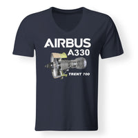 Thumbnail for Airbus A330 & Trent 700 Engine Designed V-Neck T-Shirts