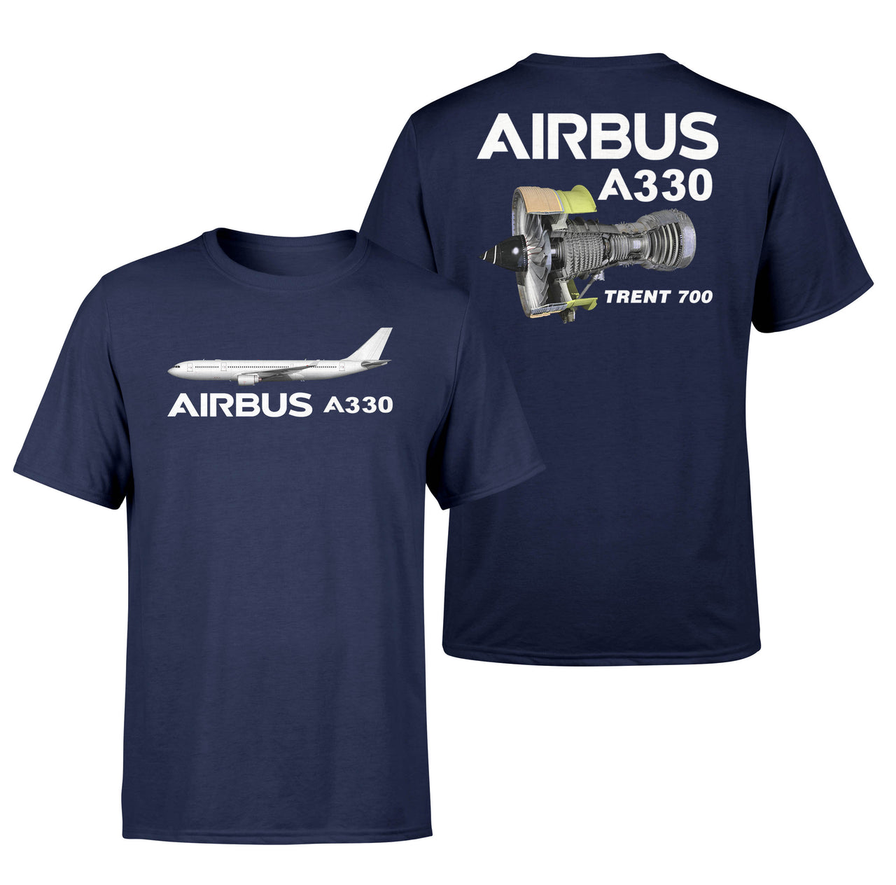 Airbus A330 & Trent 700 Engine Designed Double-Side T-Shirts