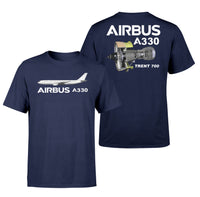 Thumbnail for Airbus A330 & Trent 700 Engine Designed Double-Side T-Shirts