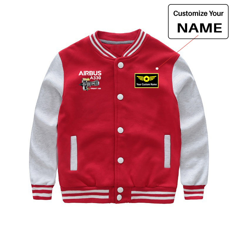 Airbus A330 & Trent 700 Engine Designed "CHILDREN" Baseball Jackets