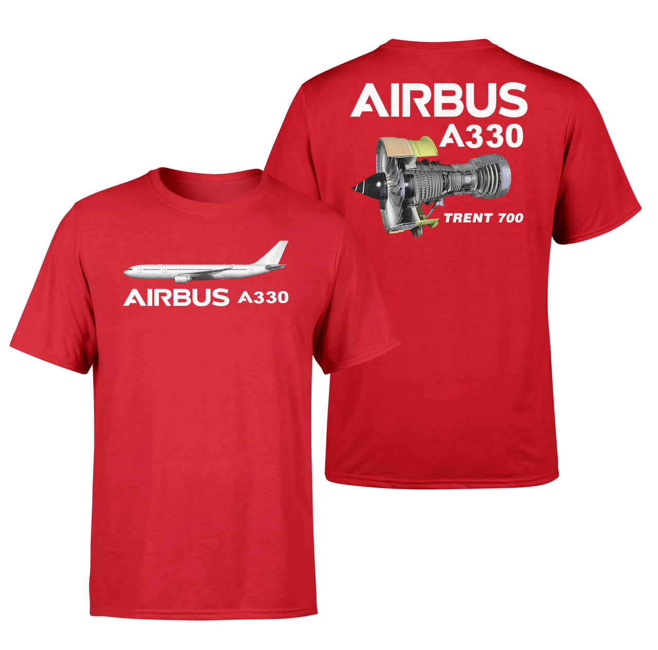 Airbus A330 & Trent 700 Engine Designed Double-Side T-Shirts