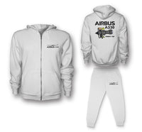 Thumbnail for Airbus A330 & Trent 700 Engine Designed Zipped Hoodies & Sweatpants Set