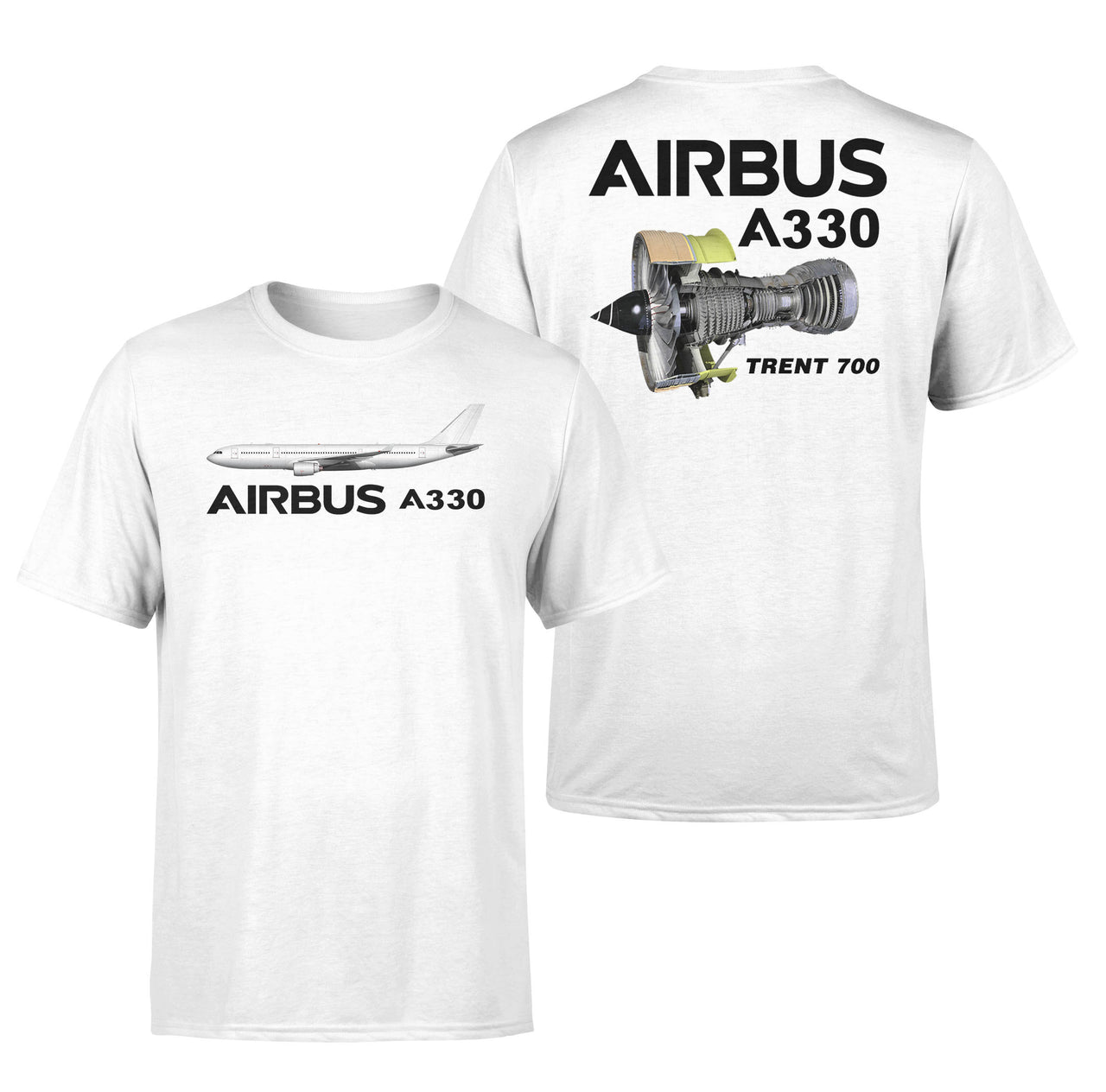 Airbus A330 & Trent 700 Engine Designed Double-Side T-Shirts