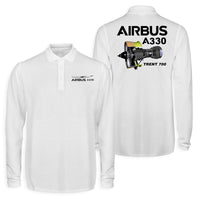 Thumbnail for Airbus A330 & Trent 700 Engine Designed Long Sleeve Polo T-Shirts (Double-Side)