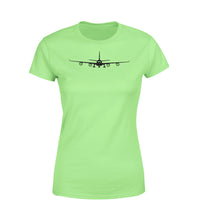 Thumbnail for Airbus A340 Silhouette Designed Women T-Shirts