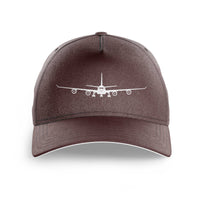 Thumbnail for Airbus A340 Silhouette Printed Hats