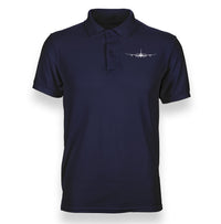 Thumbnail for Airbus A340 Silhouette Designed Polo T-Shirts