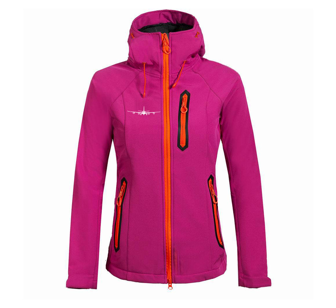 Airbus A340 Silhouette Designed "Women" Polar Jackets