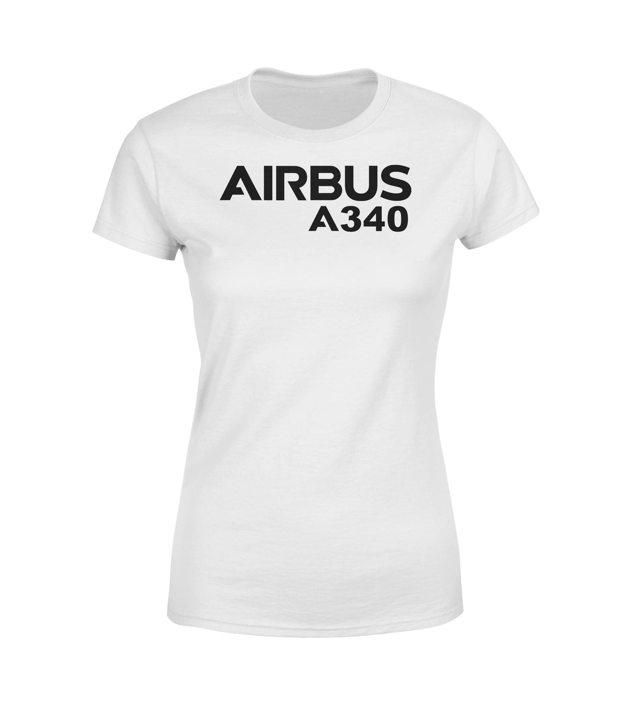 Airbus A340 & Text Designed Women T-Shirts