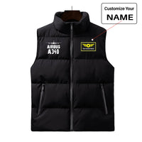 Thumbnail for Airbus A340 & Plane Designed Puffy Vests