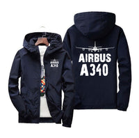 Thumbnail for Airbus A340 & Plane Designed Windbreaker Jackets