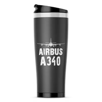 Thumbnail for Airbus A340 & Plane Designed Stainless Steel Travel Mugs